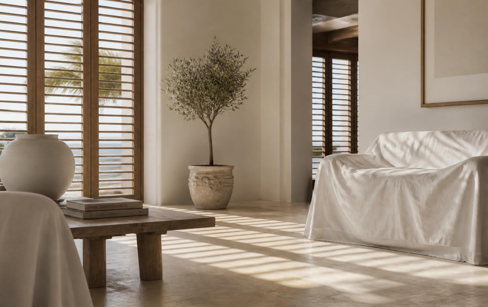 Elegant Naples residence prepared for the off-season